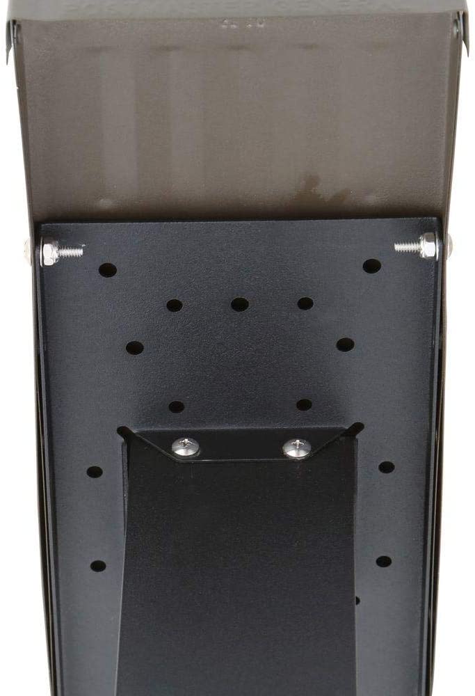 Medium Bronze Galvanized Steel PostMount Mailbox